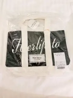 新品 Her lip to トートバッグ ブラック 新宿ルミネ - メルカリ
