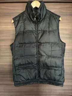 貴重 PRADA プラダ ダウンベスト 黒 M リモンタナイロン イタリア製