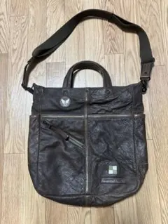 HARVEST LABEL HELLCAT 2Wayレザートート 茶のサムネイル