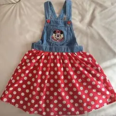 futafuta　ミニーマウス　ジャンバースカート 背心ワンピース　110