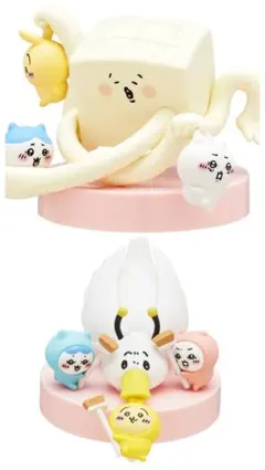 新品未開封　ちいかわ討伐シーンフィギュア　豆腐擬態型　でかい鳥　2点セット