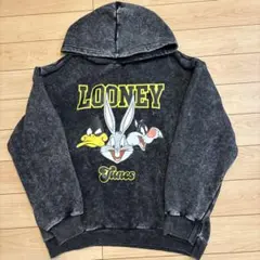 LOONEY TUNES ルーニーテューンズ パーカー ケミカルウォッシュ