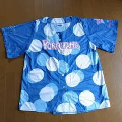 YOKOHAMA 青色ドット柄 ユニフォーム