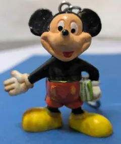 ミッキーマウス 1980年代 ヴィンテージ フィギュアキーホルダー 当時物