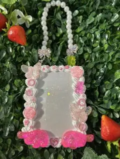 ホイップデコトレカケース　天使の羽　ピンク