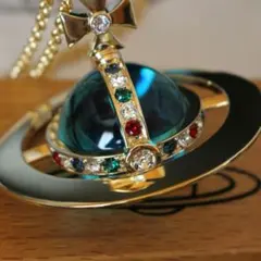 新品　ヴィヴィアン　ジャイアントオーブ　ブルー×ゴールド