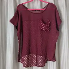 【値下不可】ドット柄シャツのサムネイル