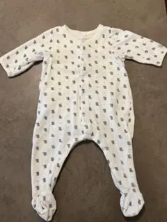 プチバトー　ロンパース　ボディジャマ　6m