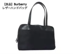 Burberry レザーハンドバッグ ブラックのサムネイル