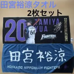田宮裕涼タオル 2枚セットネームタオル 成人記念20歳 日本ハムファイターズ