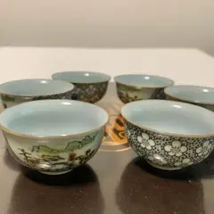 中国茶器セット 6個 花柄