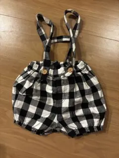 BREEZE ギンガムチェックロンパース 70 パンツ サロペット