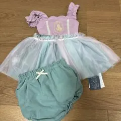 しまむら　バースデイ　cottoli アリエルドレス 80cm 2点セット