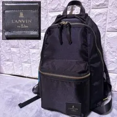 【未使用】ランバンオンブルー トロカデロ リュック リボン ナイロン ブラック