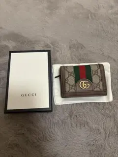 GUCCI オフィディア GGカードケース（コイン&紙幣入れ付き）