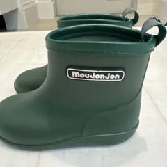 moujonjon キッズ レインブーツ 長靴 グリーンのサムネイル