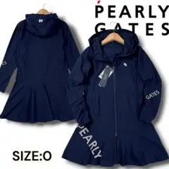 L*c様 0 パーリーゲイツ 定価4.6万 シワ防止 ワンピース ビッグロゴ ネ