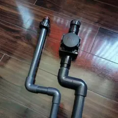 外掛け式オーバーフロー水槽 黒 糞だけ排出可能 フィルター ろ材
