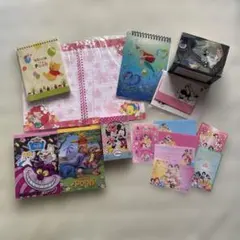 ディズニー　アリエル　不思議の国のアリス　メモ帳　レターセット　プリンセス　平成