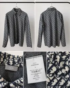 DIOR ディオール オブリーク 総柄 長袖シャツ ジャカード Sのサムネイル