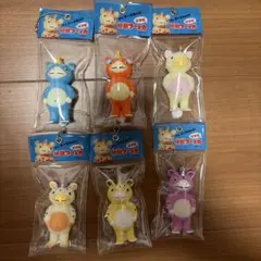 快獣ブースカ　ソフビ　ボールチェーンマスコット　全6種セット