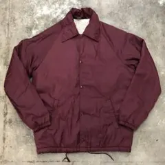 古着 80s David-Peyser 裏ボアコーチジャケット ボルドー S