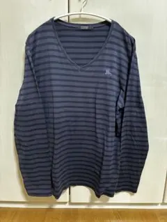 BURBERRY BLACK LABEL 長袖カットソー サイズ3 ネイビー