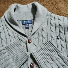 Polo Ralph Laurenグレーカーディガン160目安、М〜Lサイズ目安