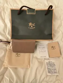 (juritanto様専用)IL BISONTE グレー名刺入れ 保存袋付き