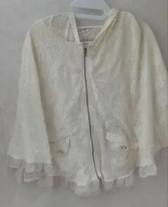 axes femme レースポンチョ