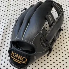 IGNIO（イグニオ）軟式野球用グローブ ブラック 右投げ用IG-8BG0017のサムネイル