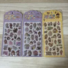 【新品】夜光ラブブ3D立体シール3枚セット　ボンボンドロップシール