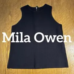 新品未使用‼️✨【Mila Owen】ミラオーウェン ブラック ノースリーブニット