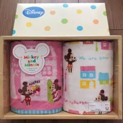 【新品未使用】ディズニー Mickey and Minnie ゲストタオル 2枚