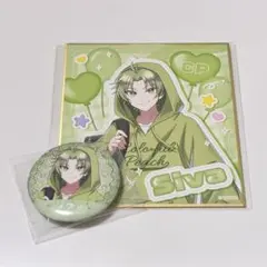 カラフルピーチ シヴァさん からぴちピクニック 缶バッジ 色紙コレクション