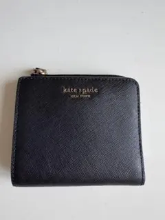 kate spade NEW YORK 二つ折り財布 ブラック