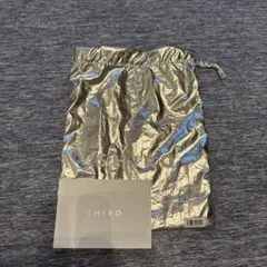 SHIRO ショッパー 巾着袋 シルバーのサムネイル