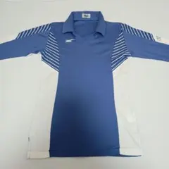 ビンテージ古着'80sヴィンテージ アシックス ストライプ長袖ポロシャツのサムネイル