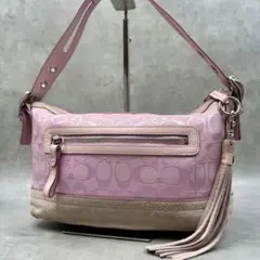 超レア✨コーチ シグネチャー ピンク ショルダーバッグ ソーホー