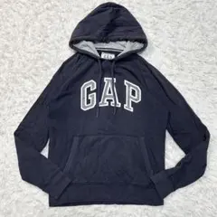 Y2K 平成 GAP ギャップ パーカー フーディ デカロゴ ダークネイビー S