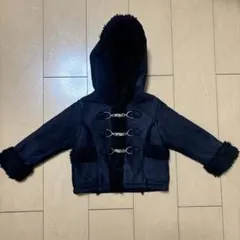 フリース フード付き ダッフルコート 90cm