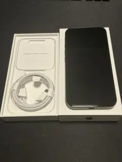 【超美品】iPhone 15 pro ブラック128GB 付属品・箱付