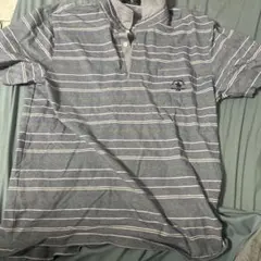 青**様 POLO Santa Barbara ポロシャツ グレー ストライプのサムネイル