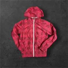 PUMA プーマ ナイロンジャケット レディースL ドット柄 ピンク