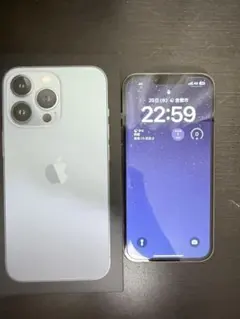 最終値下げApple iPhone 13 Pro シエラブルー 背面ひび割れあり