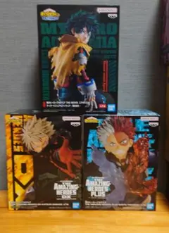 僕のヒーローアカデミア　デク　爆豪　轟　フィギュアセット