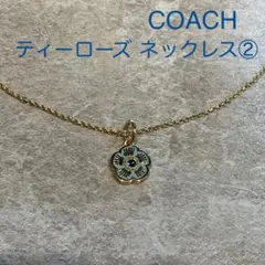 COACH ローズゴールド ハートネックレス☆アウトレット☆中古美品 