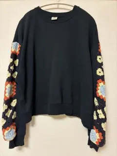 niko and ... 蝶刺繍トレーナー オレンジ FREE - メルカリ