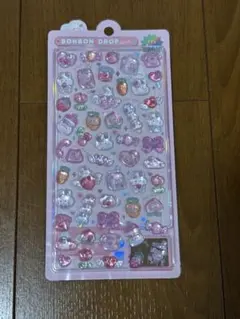 匿名配送　ももいろボンボン ピンク うさぎ ボンボンドロップシール 正規品