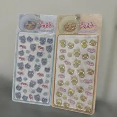 きゅるるシール プクプクキャンディ クマ型シール 2シートセット